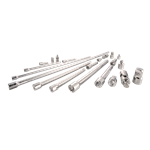 Juego de 21 piezas Craftsman de 1-4 pulgadas, 3-8 pulgadas y 1-2 pulgadas adaptadores extensiones y junta universal