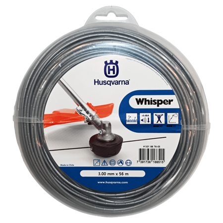 Rollo de Tanza Husqvarna Whisper 3,0mm-56m